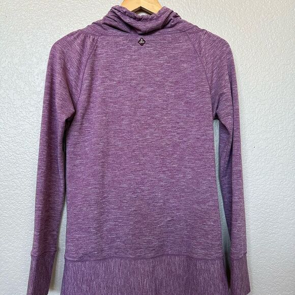 Prana Purple Cowl Neck Pullover Top S - Picture 2 of 3